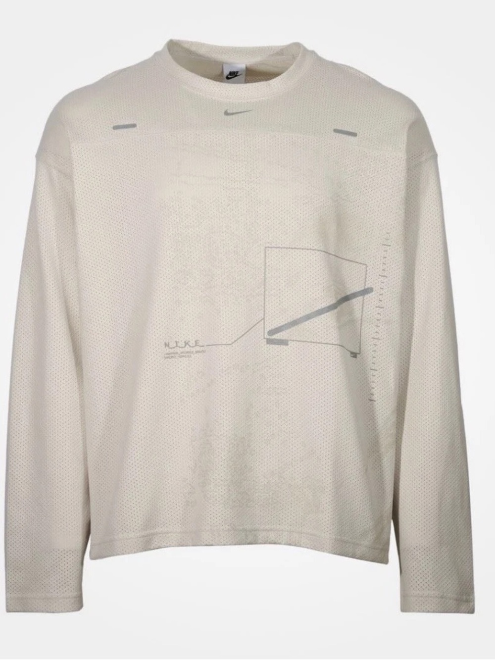 NWT Nike Street Vision Beige Long Sleeve Unisex XXL